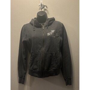 Iowa State Cyclones Full‎ zip Hooded Sweatshirt With Rhinestones Size Small
